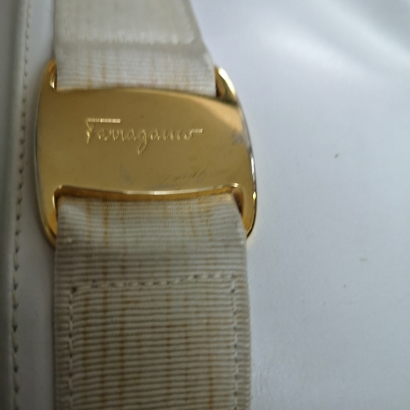 Vintage Small White Ferragamo Cross body - Picture 5 of 8